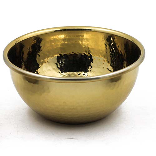 S2 LRG Gold Hammered Bidding Bowl
