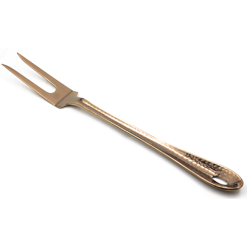 KITCHEN TOOL FORK PVD ROSEGold HANDLE HAMMERED