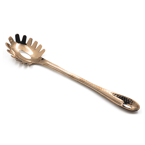 KITCHEN TOOL SPAGHETTI PVD ROSEGold HANDLE HAMMERED
