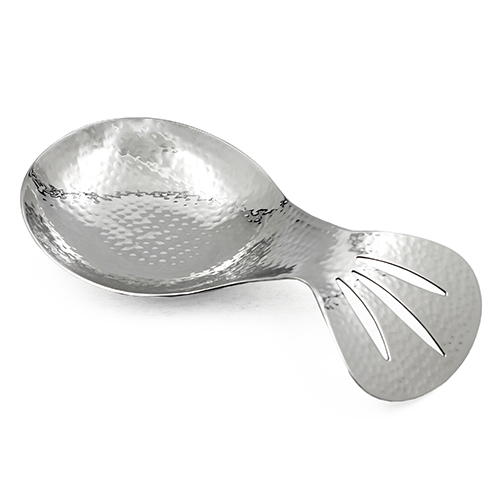 SS SPOON REST HAMMERED 1