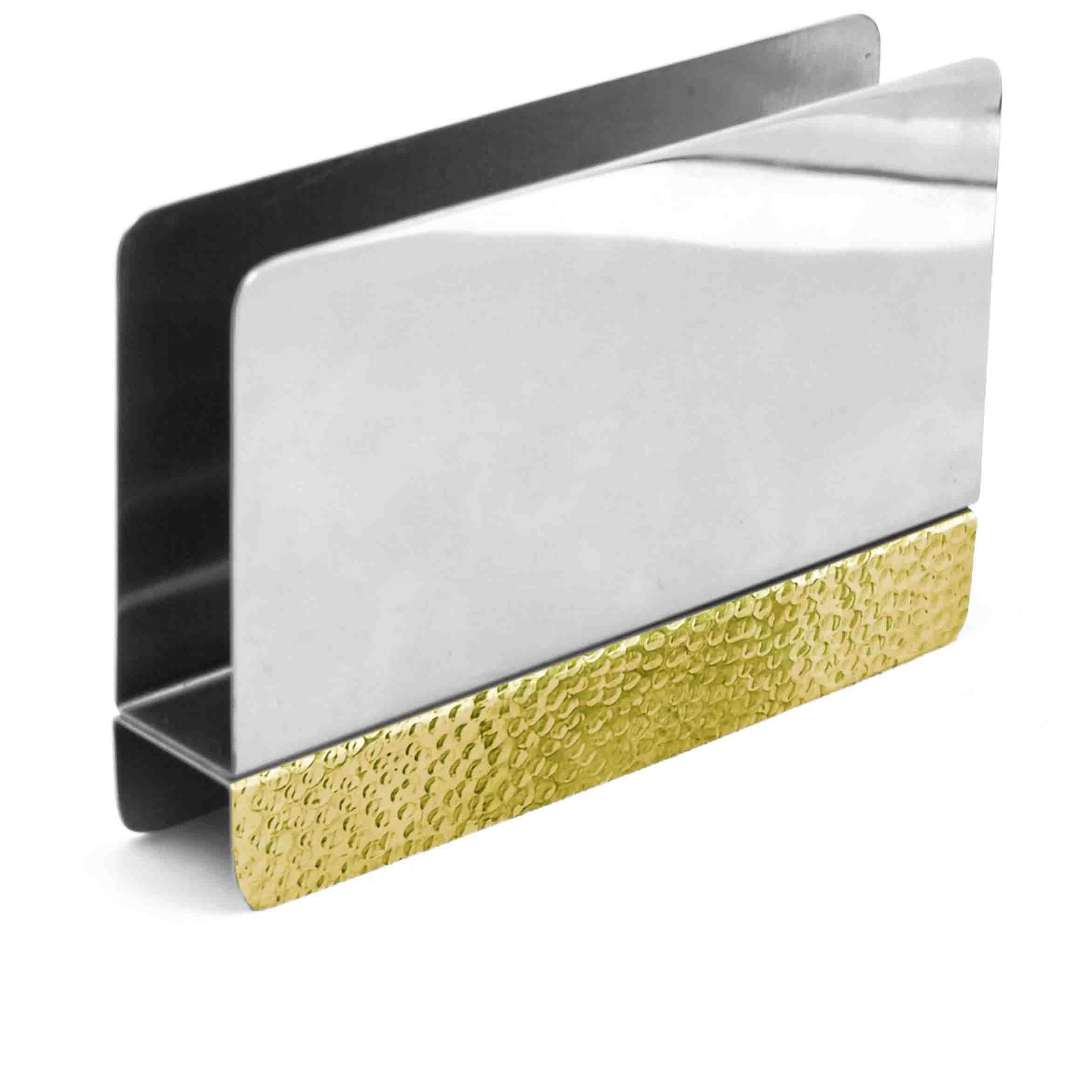 NAPKIN HOLDER Gold AND SS