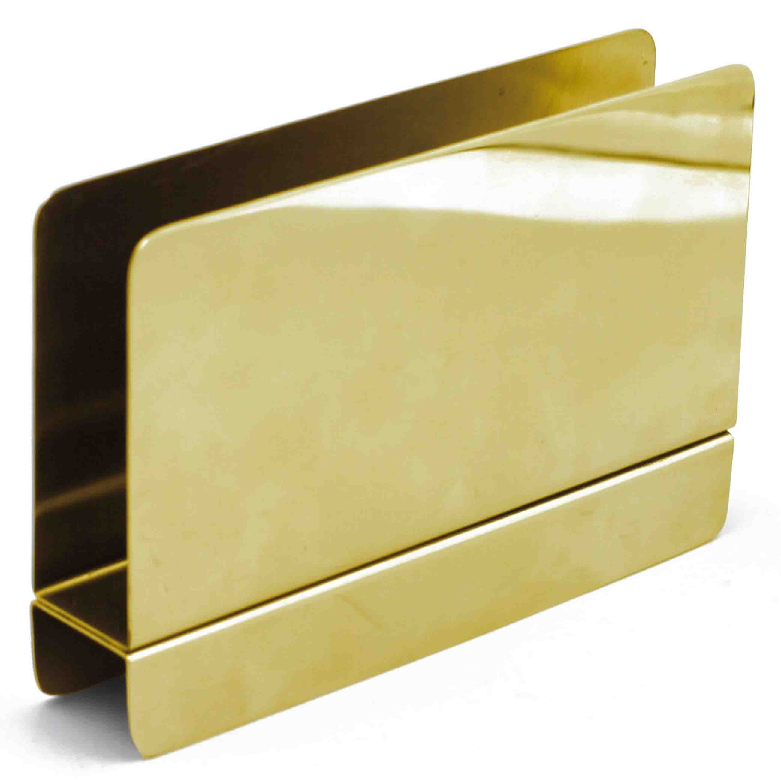 NAPKIN HOLDER Gold AND BLACK
