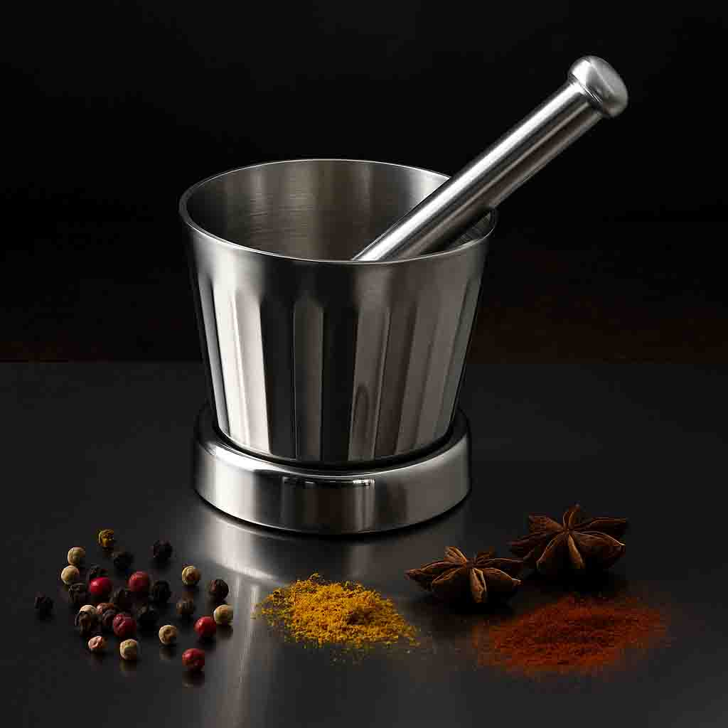 MORTAR AND PESTLE TEXTURED